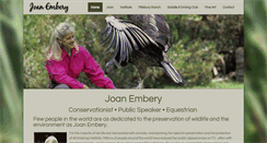 Desktop Screenshot of joanembery.com