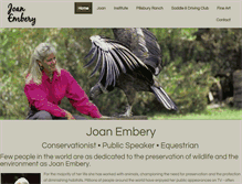 Tablet Screenshot of joanembery.com